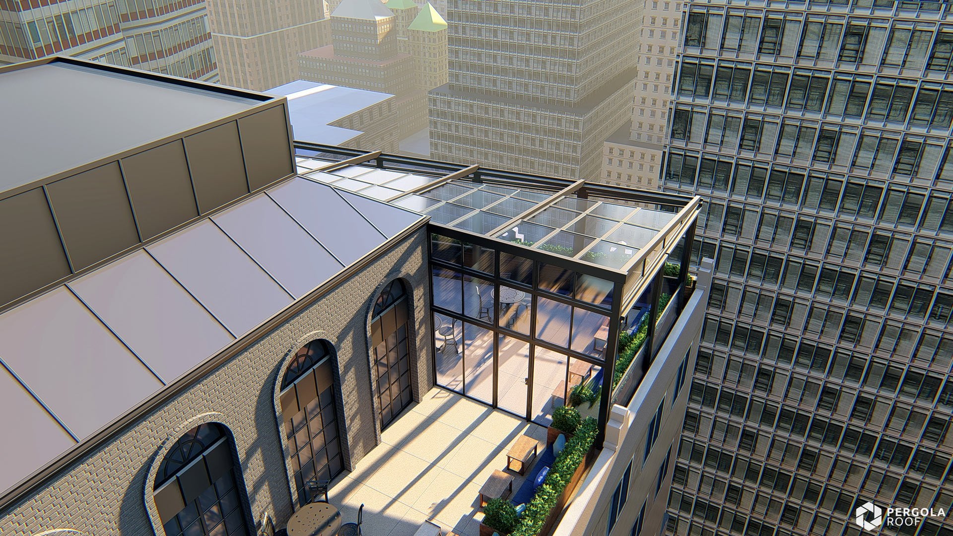 Project - Elsie Rooftop, Manhattan, NY | Pergola Roof